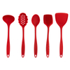 Wholesale 6 Pieces Silicone Ladle, Spoon, Pasta Server, Turner, Brush Kitchen Utensils Set 