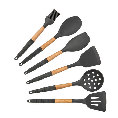 Amazon Hot Selling Kitchen Utensils Set with Wooden Handle 